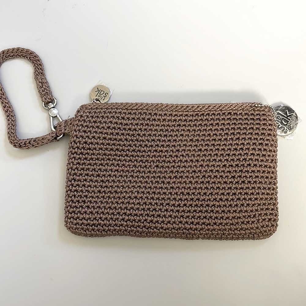 NEW Taupe Wristlet.  Never used.